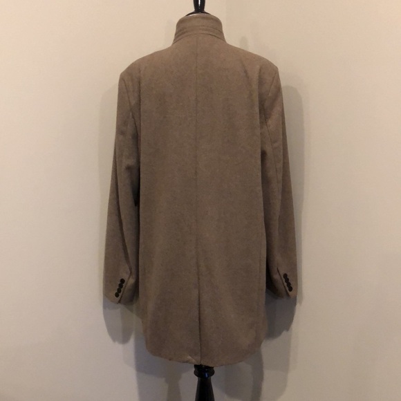 Men’s Tan H&M Long Peacoat - Picture 6 of 6
